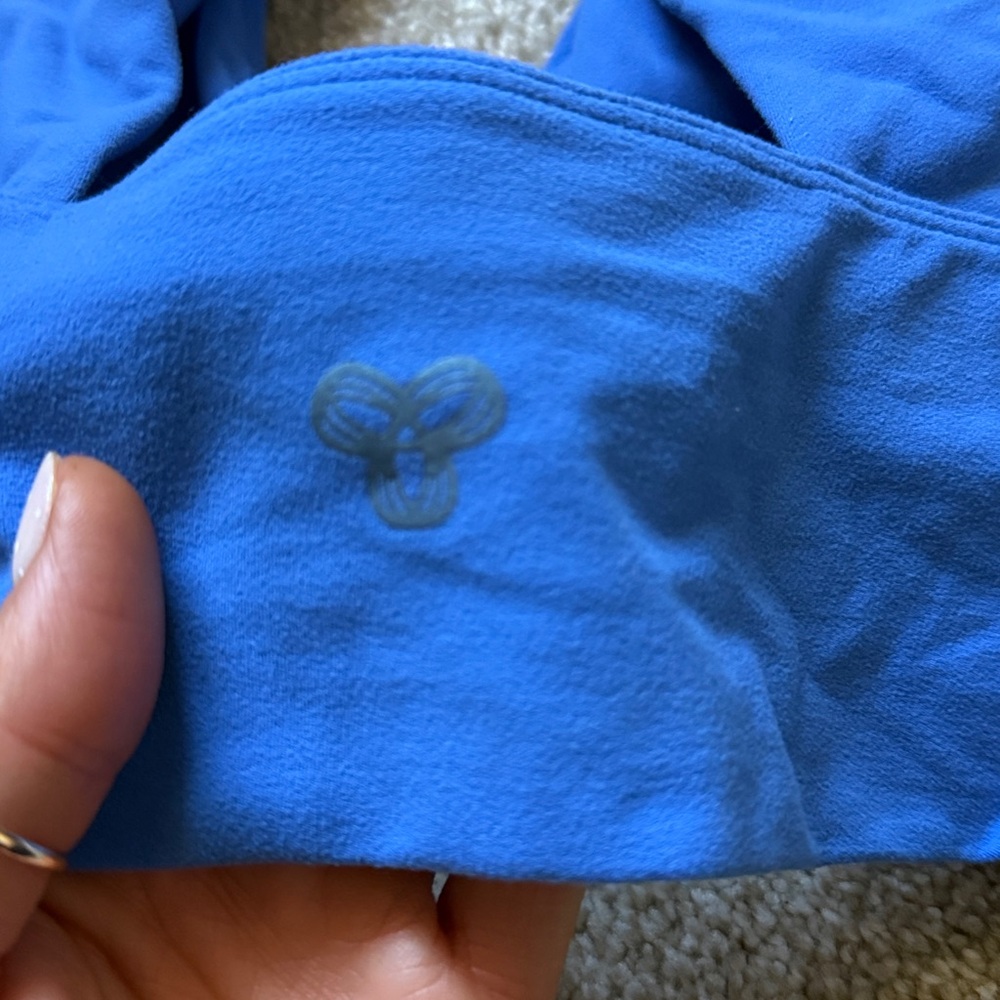 Blue Racerback Sports Bra - Picture 3 of 5